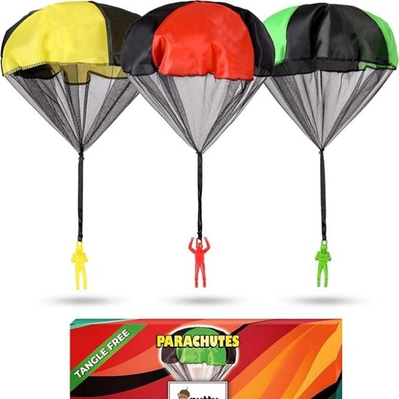 NEW Tangle Free Outdoor Flying Parachute Men, Top Indoor & Outside - Picture 1 of 8